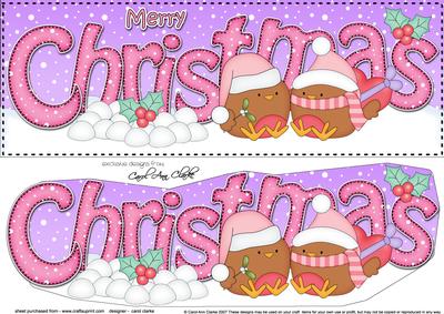Large Dl Christmas Bobbin Robins 3D Decoupage