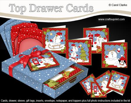 3D Christmas Snowball Sam Top Drawer Cards Bumper Kit