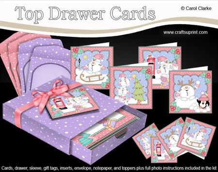 3D Christmas Snowball Sam Top Drawer Cards Bumper Kit