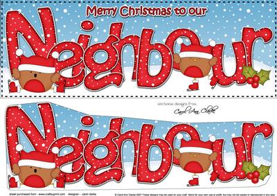 Large Dl Christmas Neighbour Robins 3D Decoupage