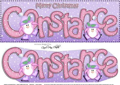 Large Dl Christmas Constance Penguins 3D Decoupage
