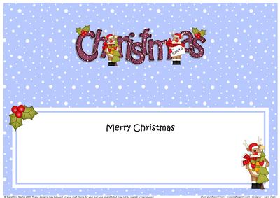 Large Dl Christmas Rudolph Insert
