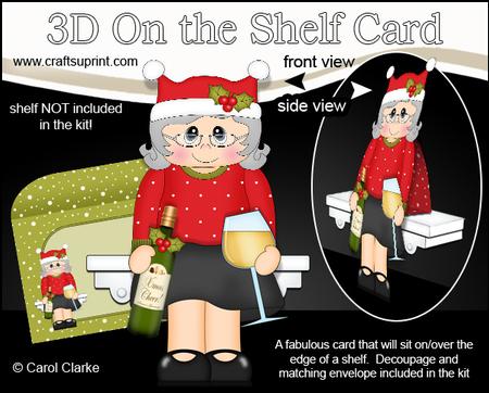 3D on the Shelf Card Kit - a Little Christmas Tipple