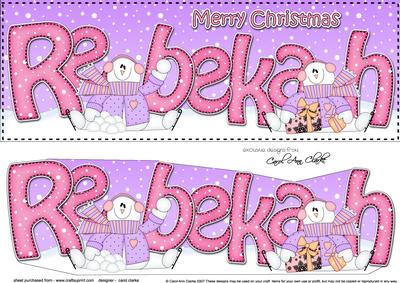 Large Dl Christmas Rebekah Snowman 3D Decoupage