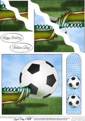 Football Quick Card Wavy Corner Side Stacker Topper