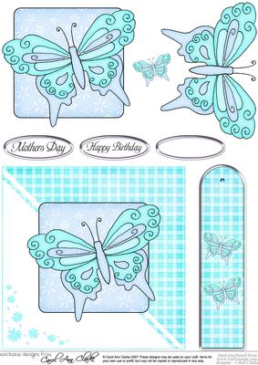 Butterfly Quick Card with 3D Decoupage