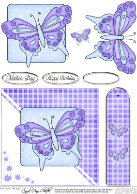 Butterfly Quick Card with 3D Decoupage