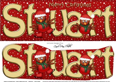 Large Dl Christmas Stuart Robins 3D Decoupage