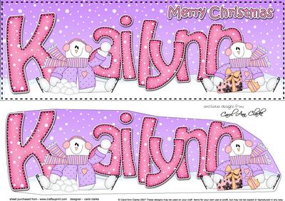 Large Dl Christmas Kailynn Snowmen 3D Decoupage