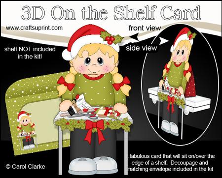 3D on the Shelf Card Kit - Little Christmas Crafter