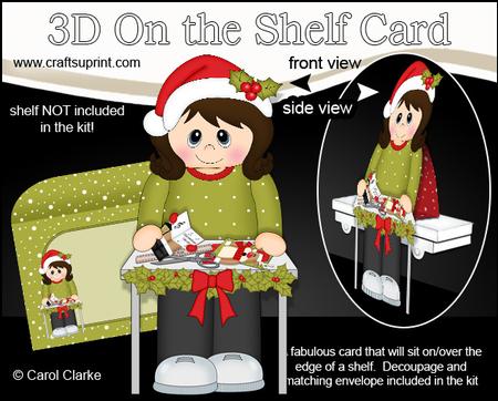 3D on the Shelf Card Kit - Little Christmas Crafter