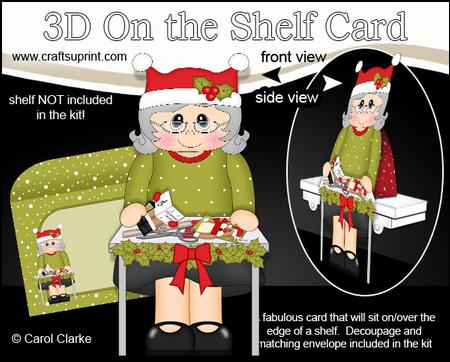 3D on the Shelf Card Kit - Little Christmas Crafter