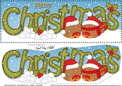 Large Dl Christmas Robin Love 3D Decoupage