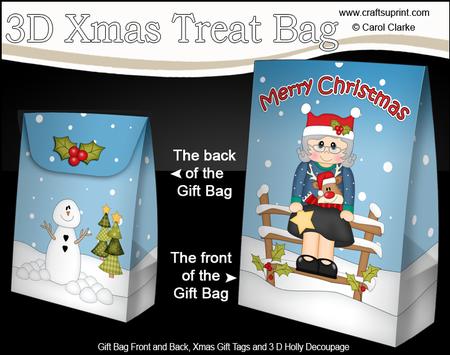 3D Little Christmas Jumper Gift Bag Mini Kit