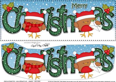 Large Dl Christmas Robins 3D Decoupage