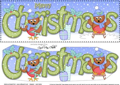 Large Dl Christmas Robins 3D Decoupage