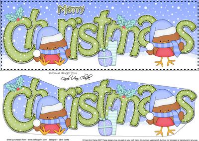 Large Dl Christmas Robins 3D Decoupage