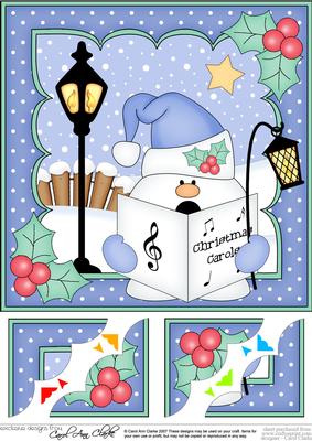 8x8 Christmas Carol Singing Snowball Sam