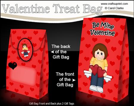 3D Valentine Romance Lady Chloe Gift Bag Mini Kit