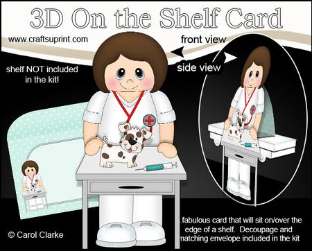 3D on the Shelf Card Kit - Little Vet Debs