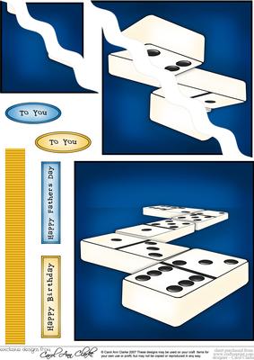 Dominoes Quick Card Wavy Corner Side Stacker