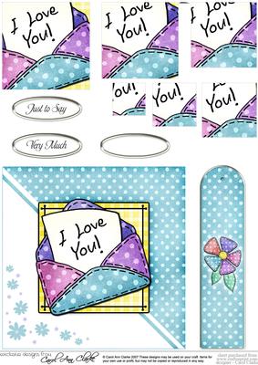 I Love You Letter Quick Card with Pyramage