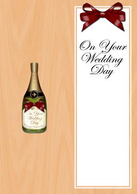 Large Dl Wedding Anniversary Champers in a Box Insert