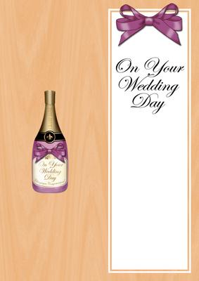 Large Dl Wedding Anniversary Champers in a Box Insert