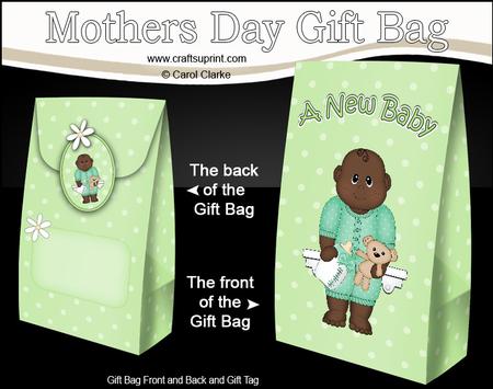 3D Little Ethnic New Baby Gift Bag Mini Kit