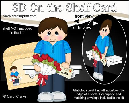 3D on the Shelf Card Kit - Shawn's Flowers for Mom