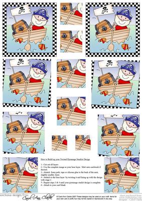 Pirates Ahoy!! Twisted Pyramage Sheet