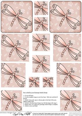Dreamy Dragonfly Pyramage Sheet