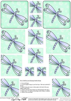 Dreamy Dragonfly Pyramage Sheet
