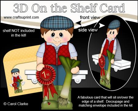 3D on the Shelf Card Kit - Village Show Leek Prize Morton