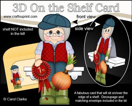 3D on the Shelf Card Kit - Village Show Onion Prize Monica
