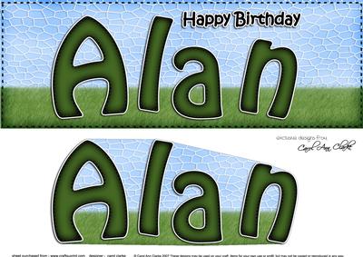 Large Dl Birthday Alan & 3D Decoupage