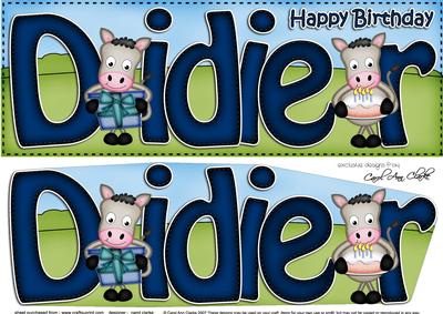 Large Dl Birthday Didier Gigi Horse 3D Decoupage