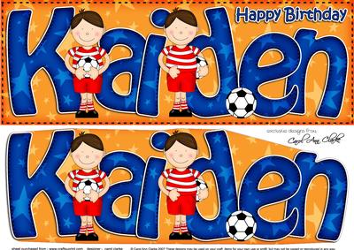 Large Dl Birthday Kaiden Pirates 3D Decoupage