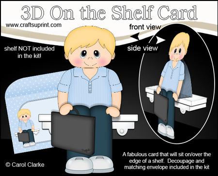 3D on the Shelf Card Kit - Portfolio Case Teen Roman
