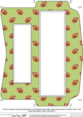Mini Dl (80 x 215mm) Rugby Balls Envelope