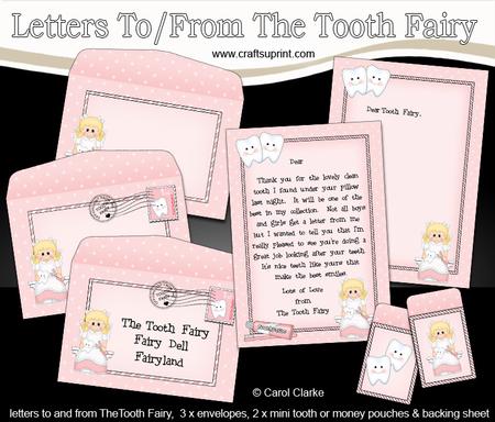 Child's Letter to and from the Tooth Fairy