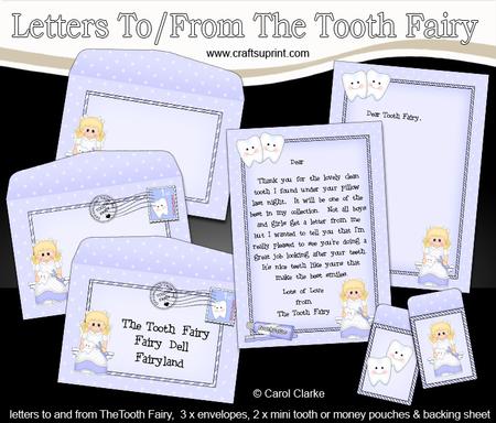 Child's Letter to and from the Tooth Fairy