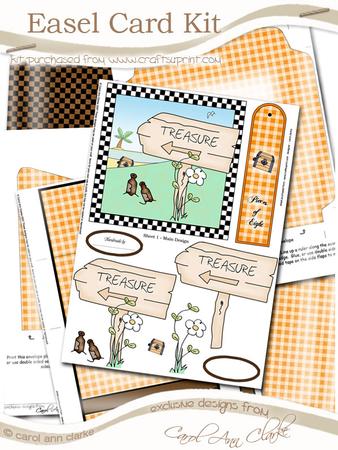 Treasure Island Easel Card Kit with 3D Decoupage
