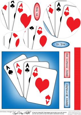 You're Ace!! Quick Card with Circle Pyramage