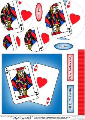 You're Ace!! Quick Card with Circle Pyramage