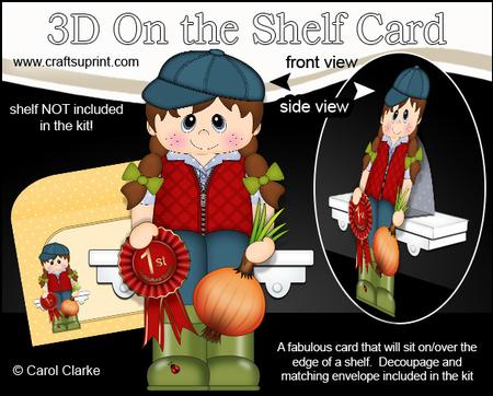 3D on the Shelf Card Kit - Village Show Onion Prize Jayna