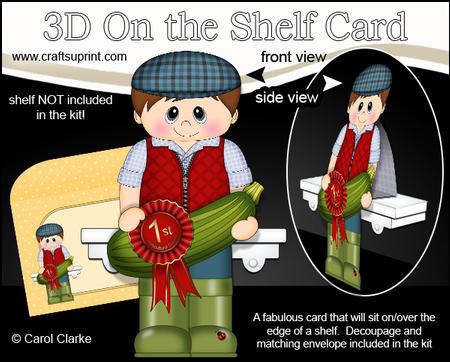 3D on the Shelf Card Kit - Village Show Marrow Prize Morton