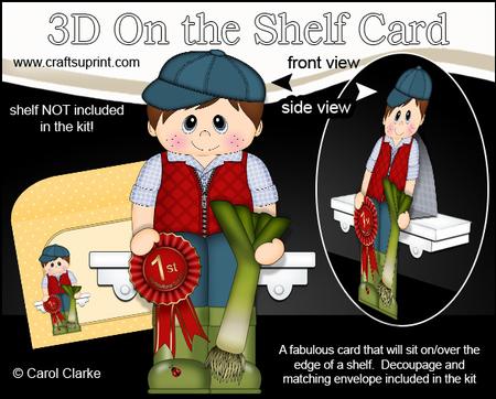 3D on the Shelf Card Kit - Village Show Leek Prize Fabian