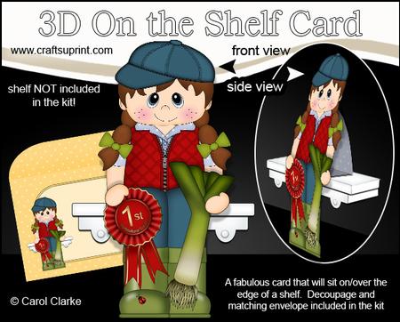 3D on the Shelf Card Kit - Village Show Leek Prize Jayna