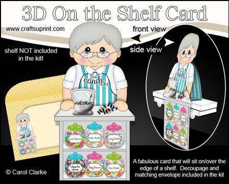 3D on the Shelf Card Kit - Candi Shop Old Man Hubert